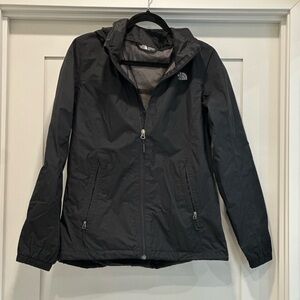 The North Face Black Hooded Rain Jacket